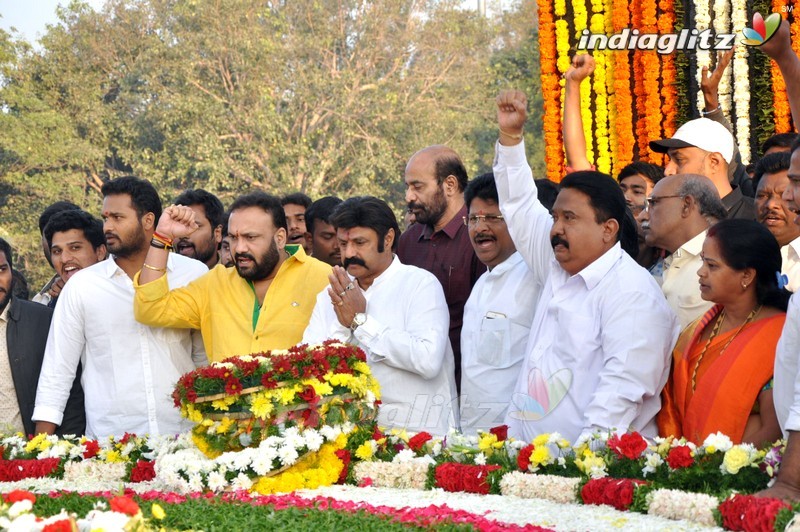 Celebs Pays Tribute At NTR Ghat