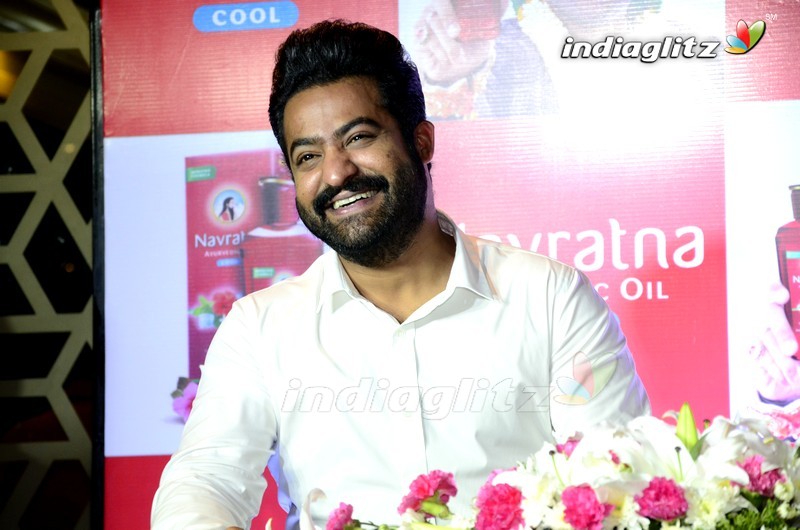 NTR at Navratna Ayurvedic Oil Cool Press Meet