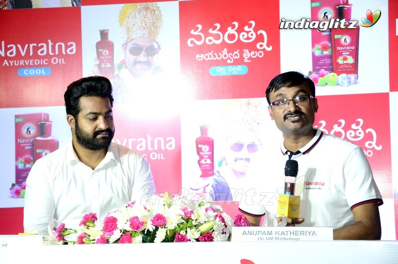 NTR at Navratna Ayurvedic Oil Cool Press Meet