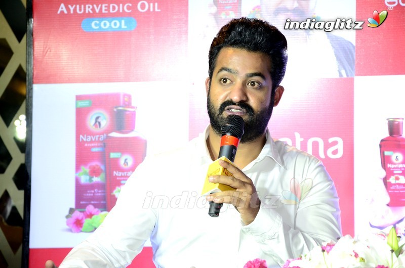 NTR at Navratna Ayurvedic Oil Cool Press Meet