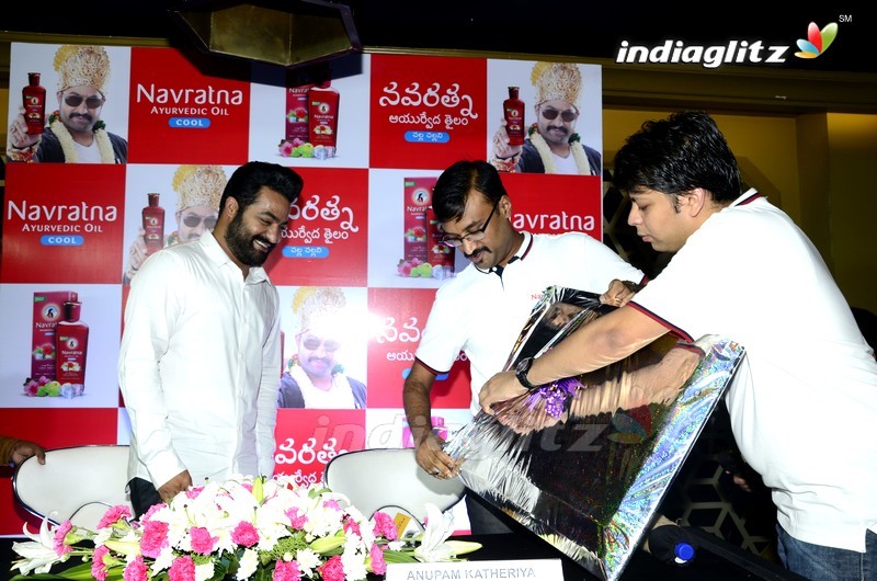 NTR at Navratna Ayurvedic Oil Cool Press Meet