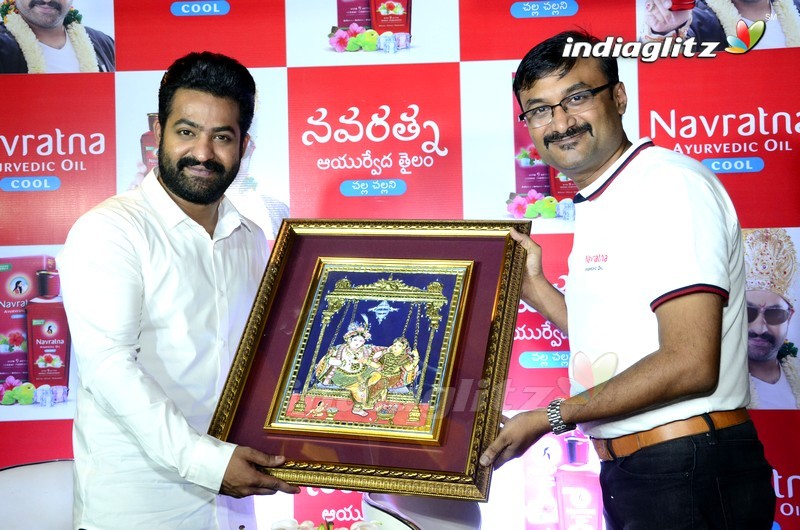 NTR at Navratna Ayurvedic Oil Cool Press Meet