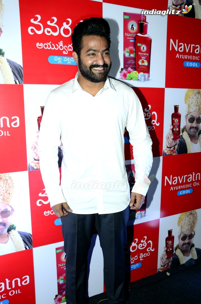 NTR at Navratna Ayurvedic Oil Cool Press Meet