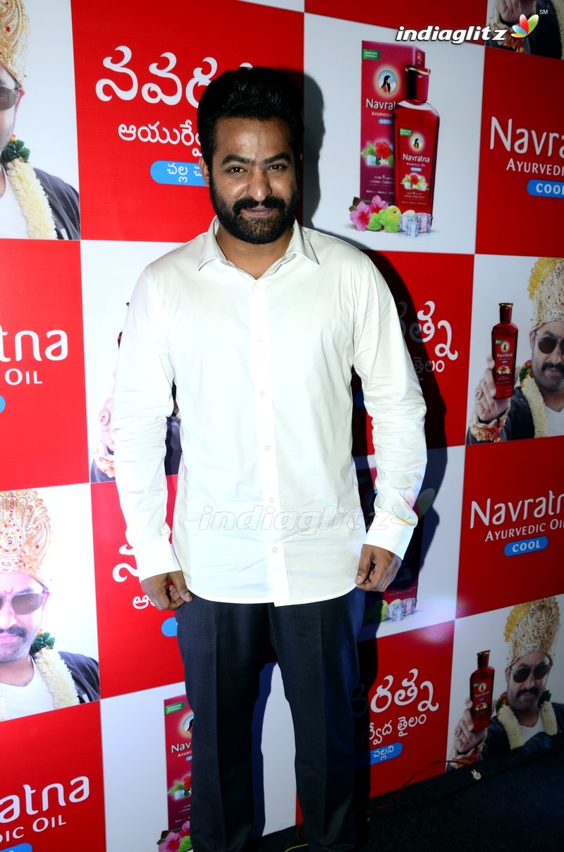 NTR at Navratna Ayurvedic Oil Cool Press Meet