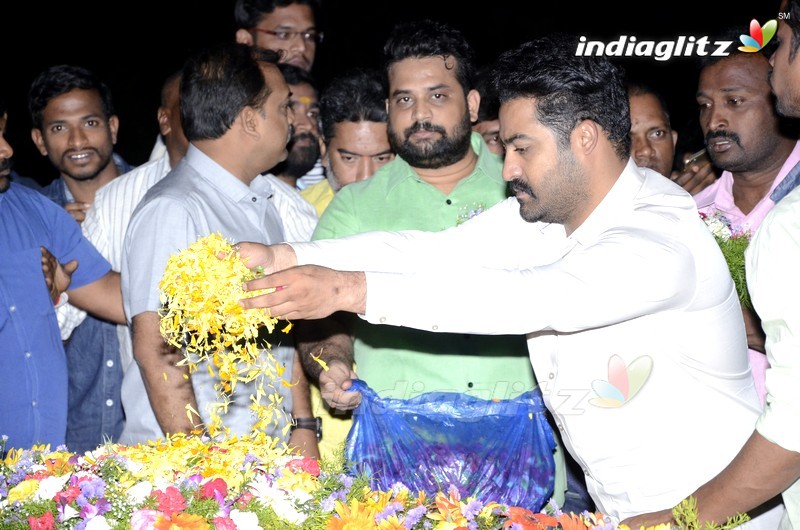 Jr NTR and Koratala Shiva @ Ntr Ghat