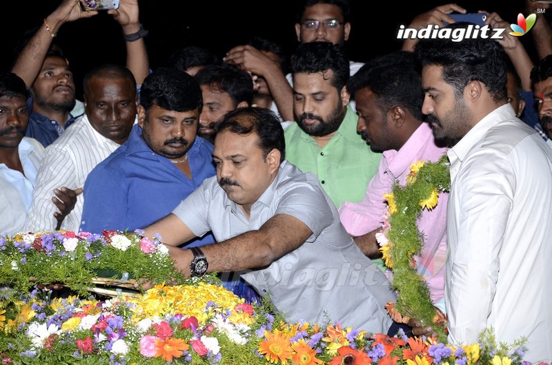 Jr NTR and Koratala Shiva @ Ntr Ghat