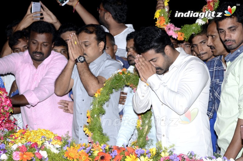 Jr NTR and Koratala Shiva @ Ntr Ghat