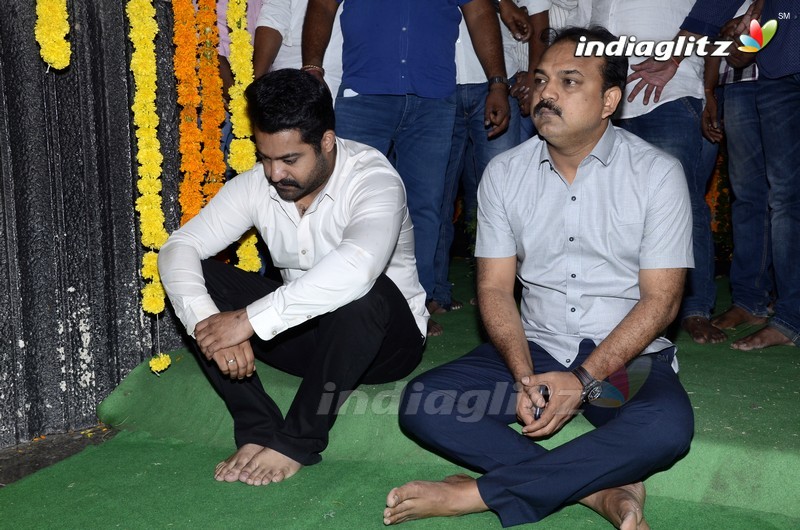 Jr NTR and Koratala Shiva @ Ntr Ghat