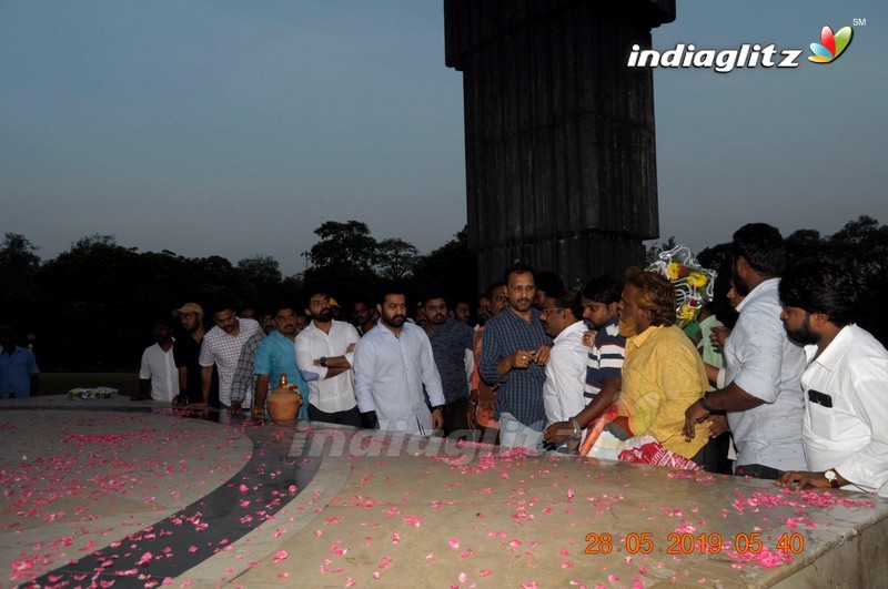 Nandamuri Family Pays Tribute to NTR at NTR Ghat