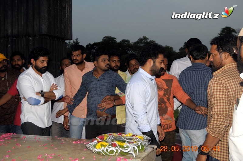 Nandamuri Family Pays Tribute to NTR at NTR Ghat