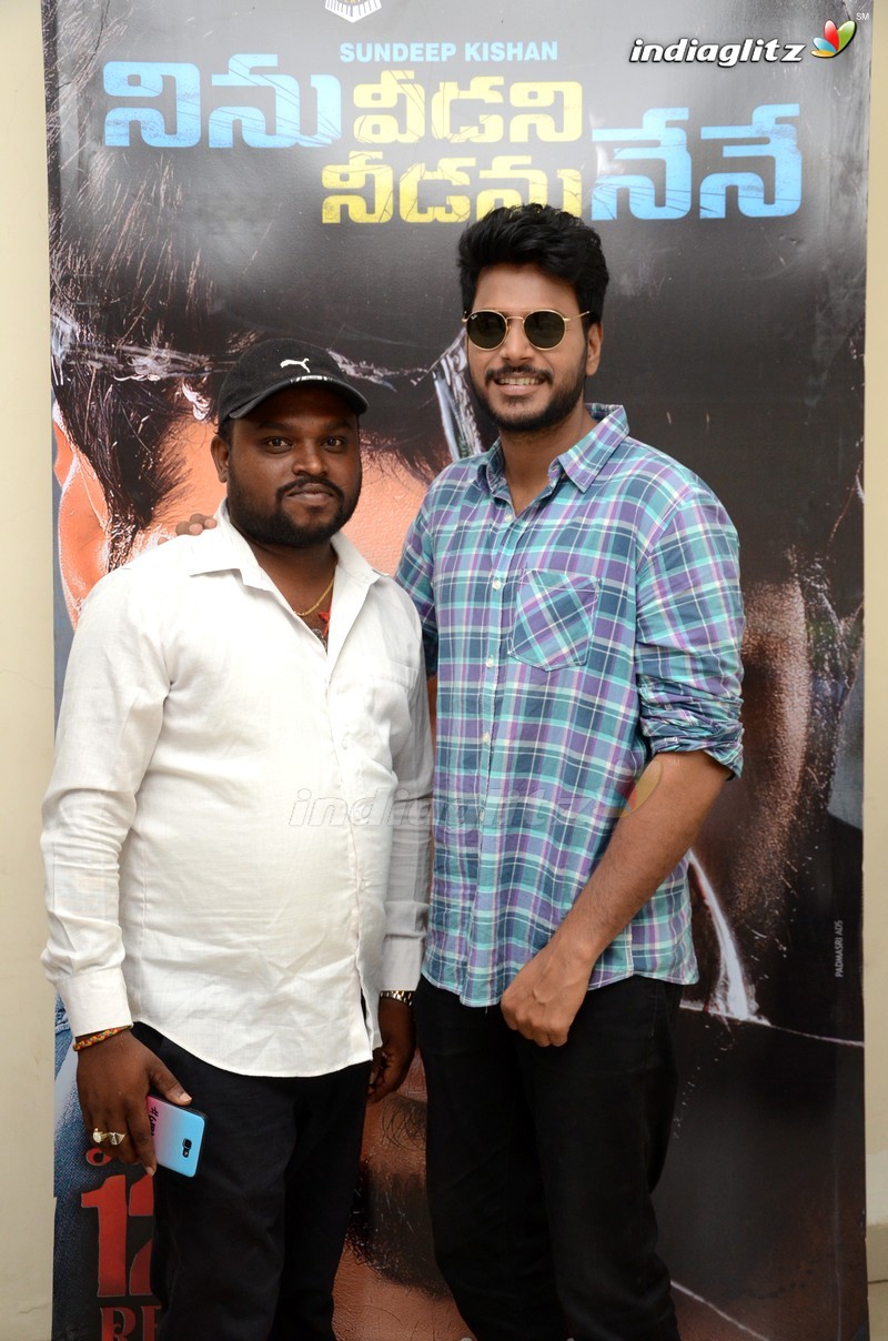 Sundeep Kishan Celebrates 'Ninu Veedani Needanu Nene' Success with his fans