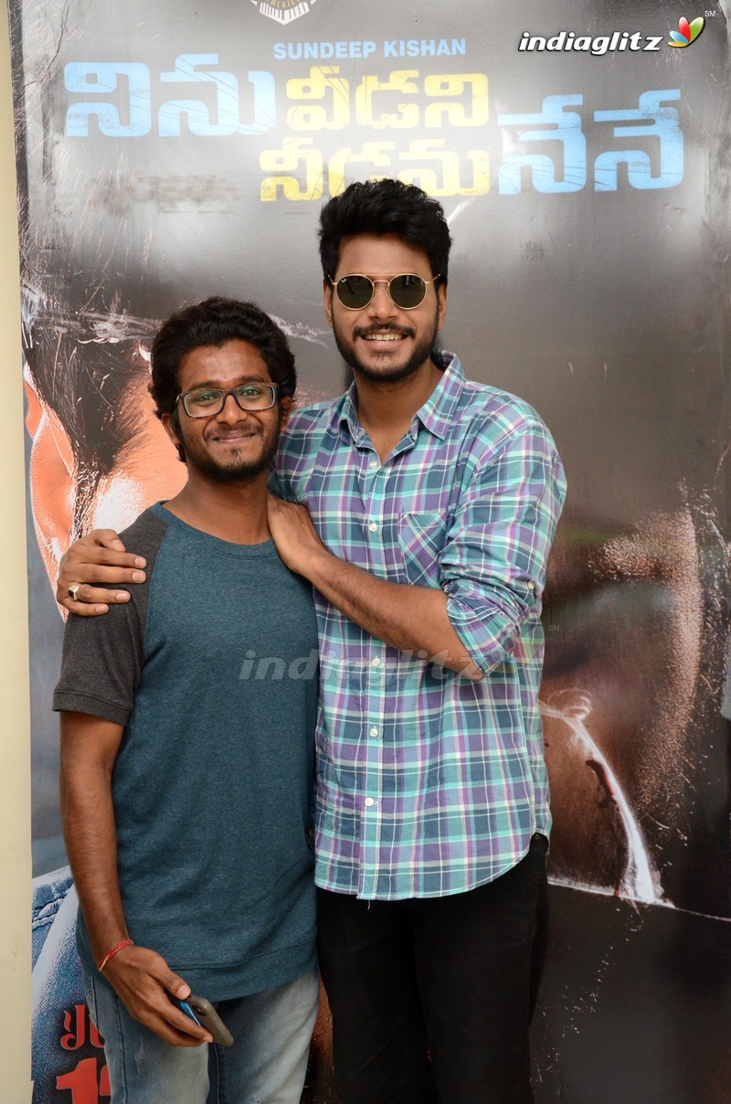 Sundeep Kishan Celebrates 'Ninu Veedani Needanu Nene' Success with his fans