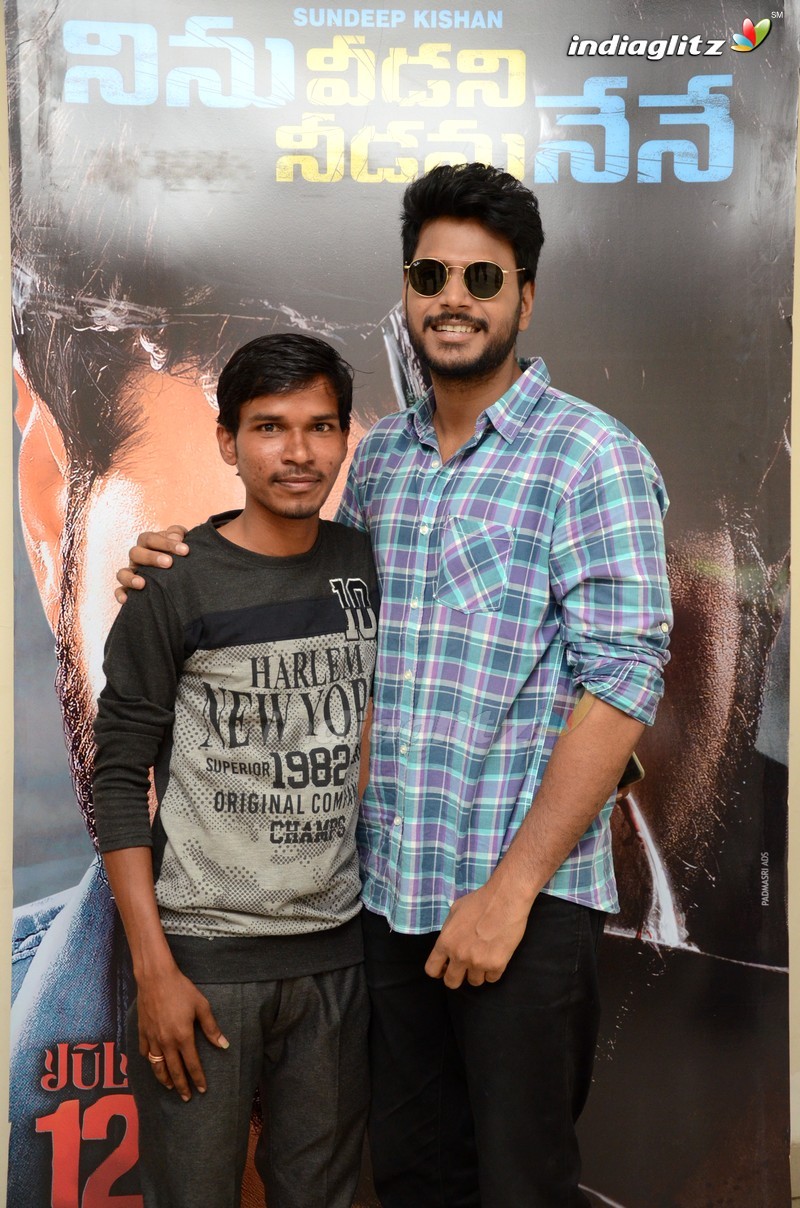 Sundeep Kishan Celebrates 'Ninu Veedani Needanu Nene' Success with his fans