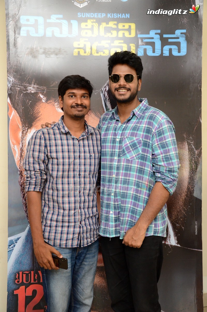 Sundeep Kishan Celebrates 'Ninu Veedani Needanu Nene' Success with his fans