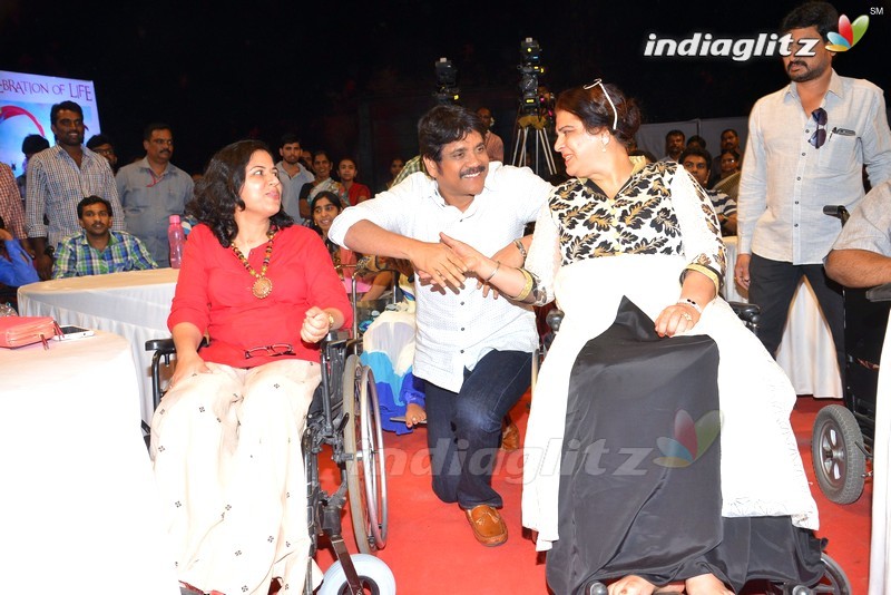 'Oopiri' Team Meets Physically Challenged People