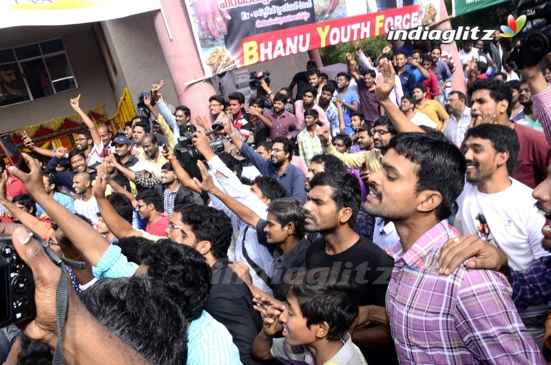 Balakrishna and Puri Jagannadh Watch 'Paisa Vasool' At Bramaramba Theater,Hyd