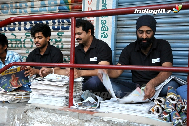 Paper Distribution By Paper Boy Team in Vijayawada & St Mary's College, Guntur