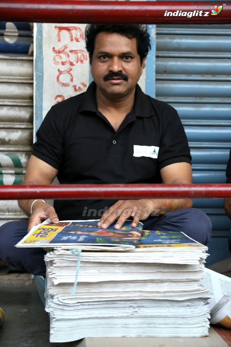 Paper Distribution By Paper Boy Team in Vijayawada & St Mary's College, Guntur