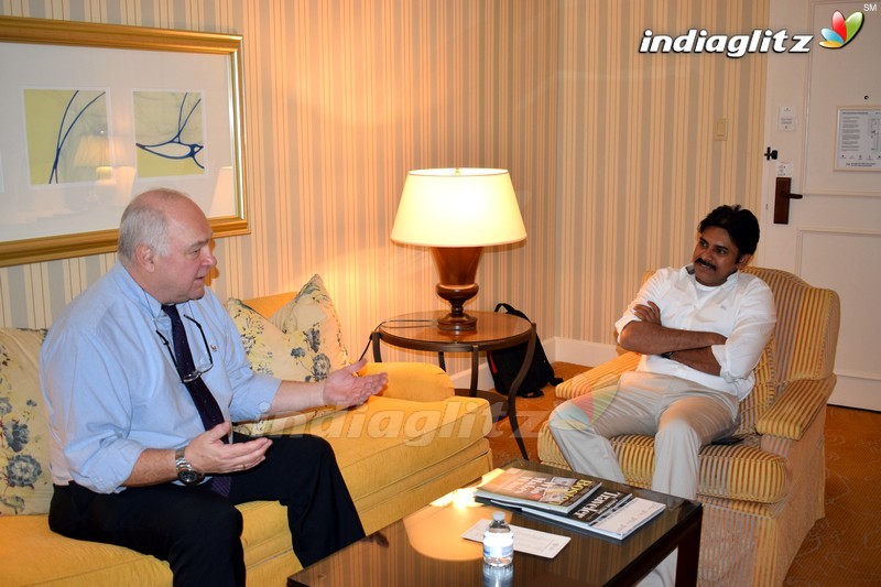 Pawan Kalyan Meets Harvard Prof Steven Jarding