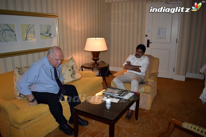 Pawan Kalyan Meets Harvard Prof Steven Jarding