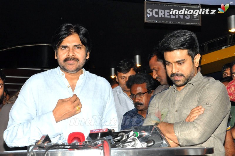 Pawan Kalyan Watched Rangasthalam With Ram Charan