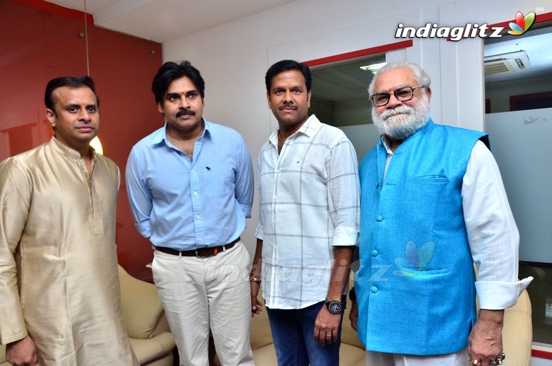 Pawan Kalyan @ Andhra Prabha Ganesh Pooja