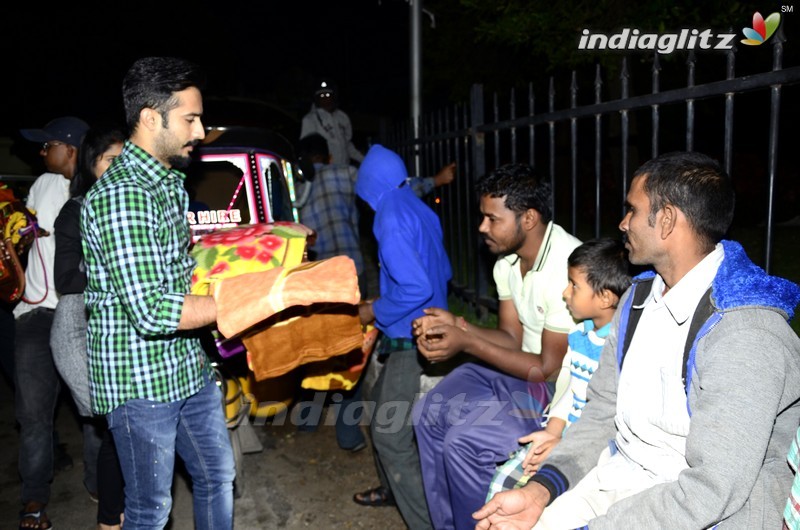 Idhi Maa Premakatha Team @ Prasads IMAX Employees Blankets Donation