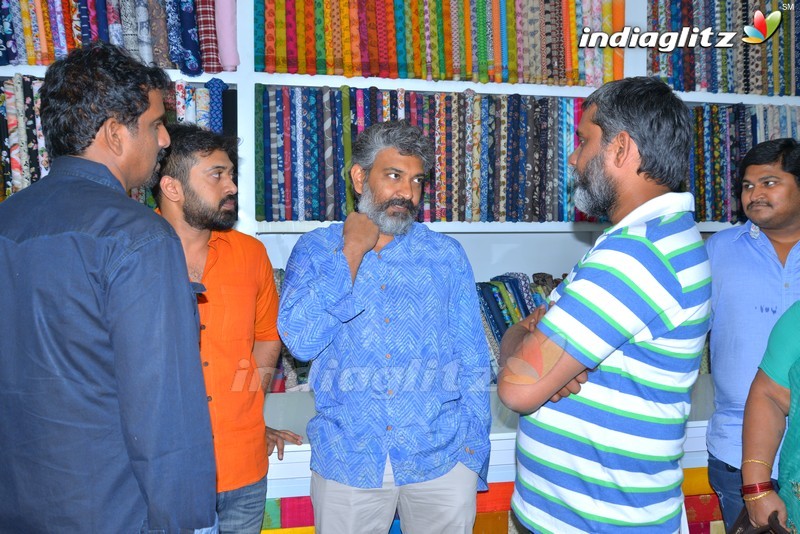 Rajamouli & Srivalli At Costumes Krishna Store Opening