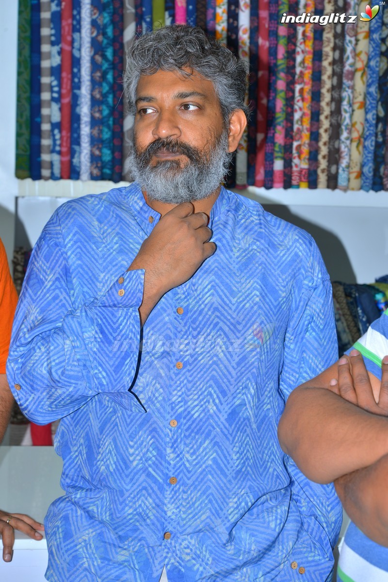 Rajamouli & Srivalli At Costumes Krishna Store Opening