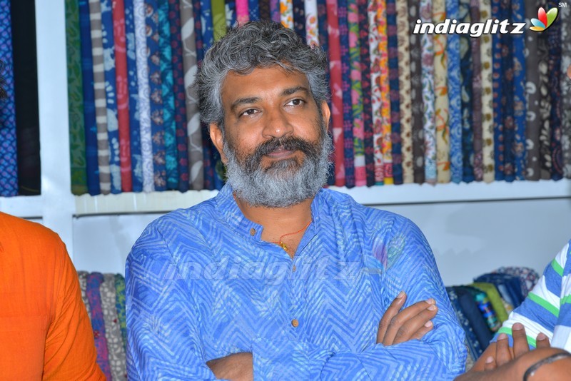 Rajamouli & Srivalli At Costumes Krishna Store Opening