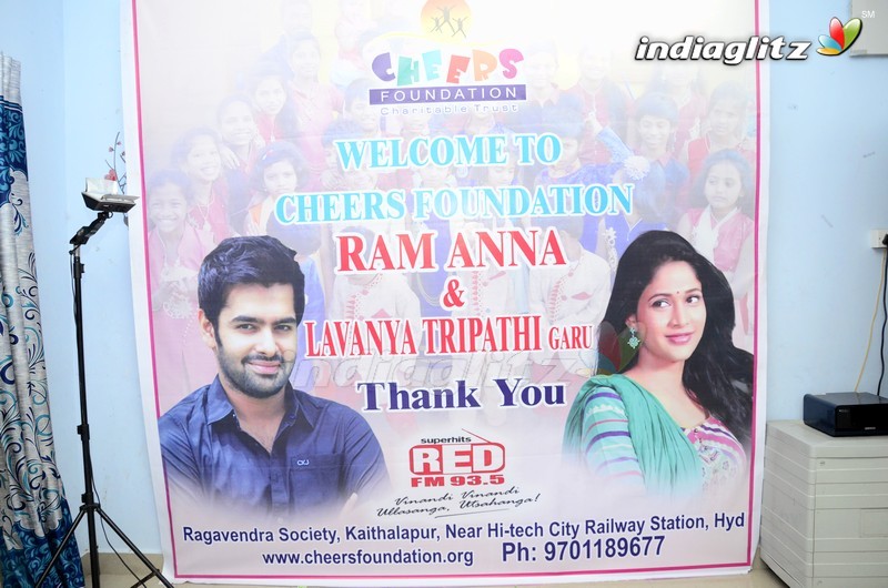 Ram & Lavanya @ Red FM's Diwali Celebrations In Cheers Foundation