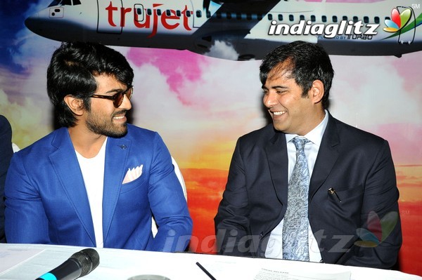 Ram Charan's Trujet Airways Press Meet