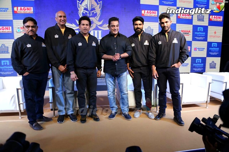 Ram Charan, Allu Arjun, Sachin @ Tamil Thalaivas Team Jersey Launch In Chennai