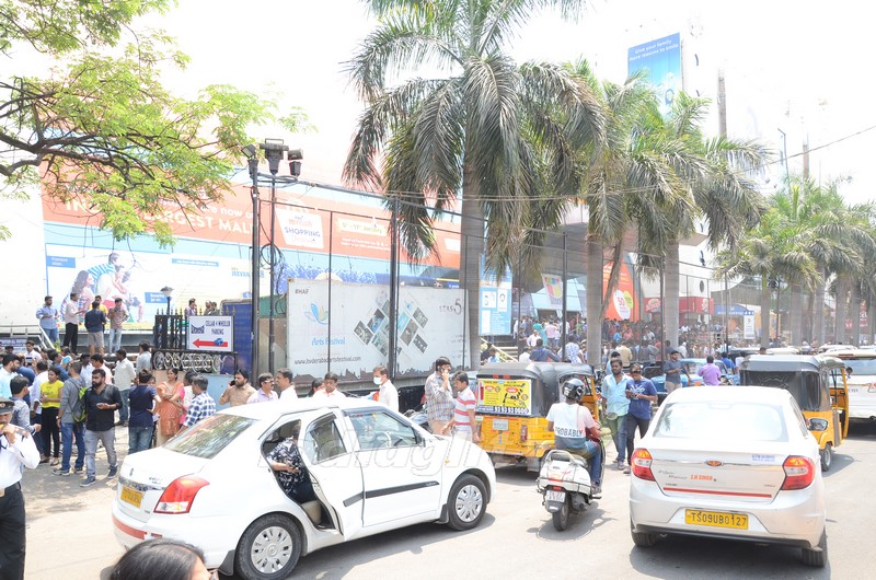 Rangasthalam Release Hungama at Prasads Imax