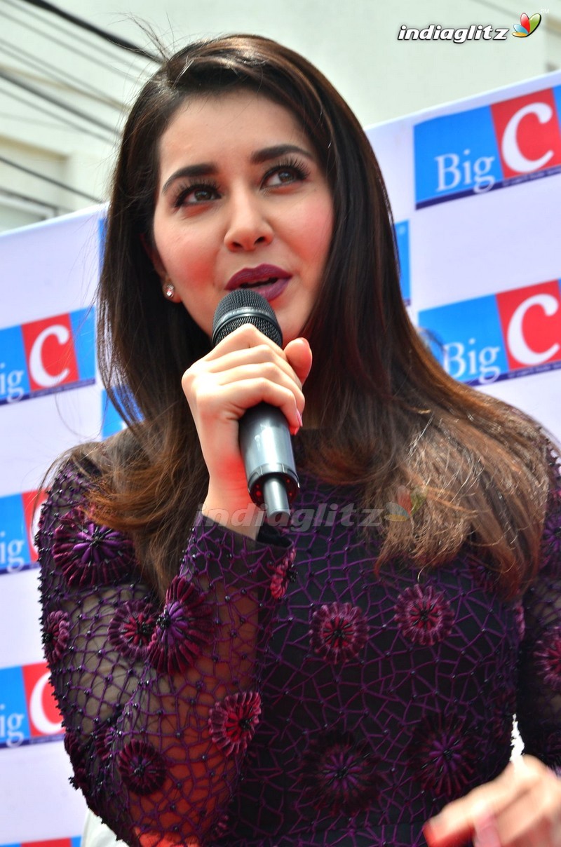 Raashi Khanna Launches Big C Mobiles Hyderabad 50th Store