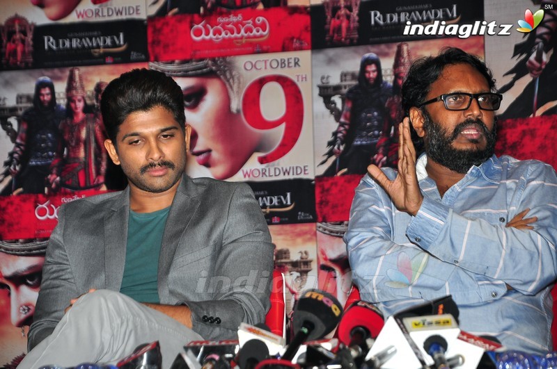 'Rudramadevi' Press Meet