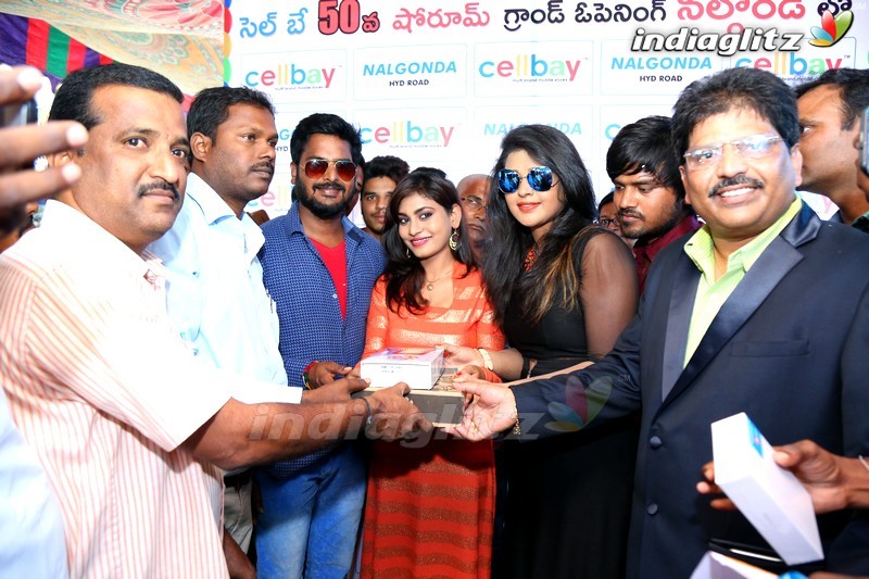 'Runam' Movie Team Launches Cellbay Shop At Nalgonda