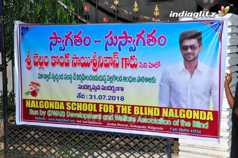 Saakshyam Success Tour @ Blind School and Tirumala Theater, Nalgonda