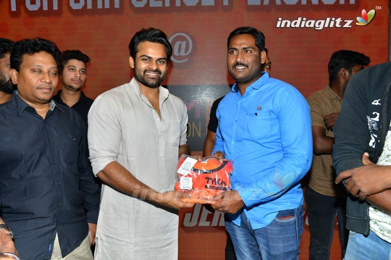 Sai Dharam Tej Launches SRH Jersey