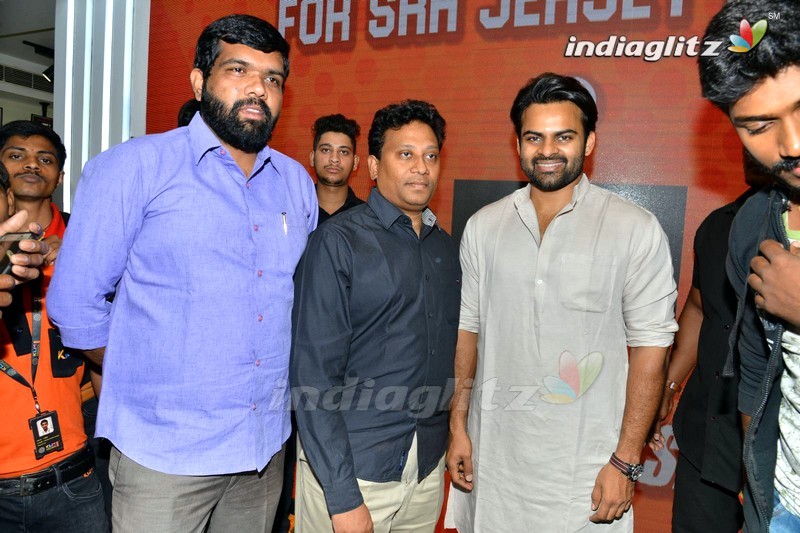 Sai Dharam Tej Launches SRH Jersey