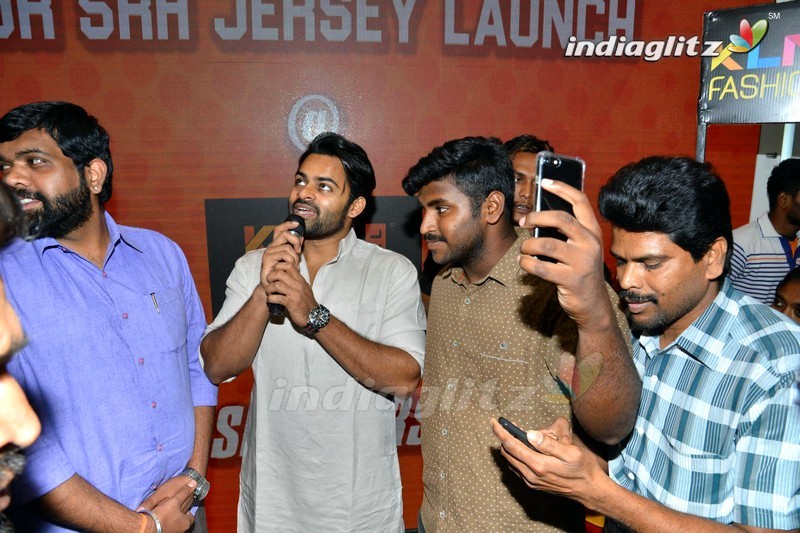 Sai Dharam Tej Launches SRH Jersey