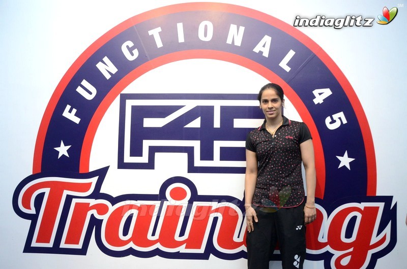 Saina Nehwal Launch Rakul Preet Singh's F45 Gym @ Kokapet