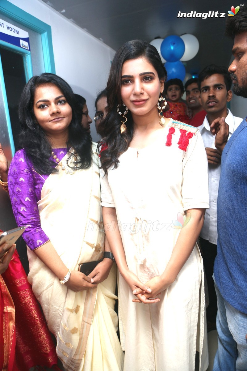 Samantha Inaugurates Vcare Super Speciality Clinic @ Banjara Hills