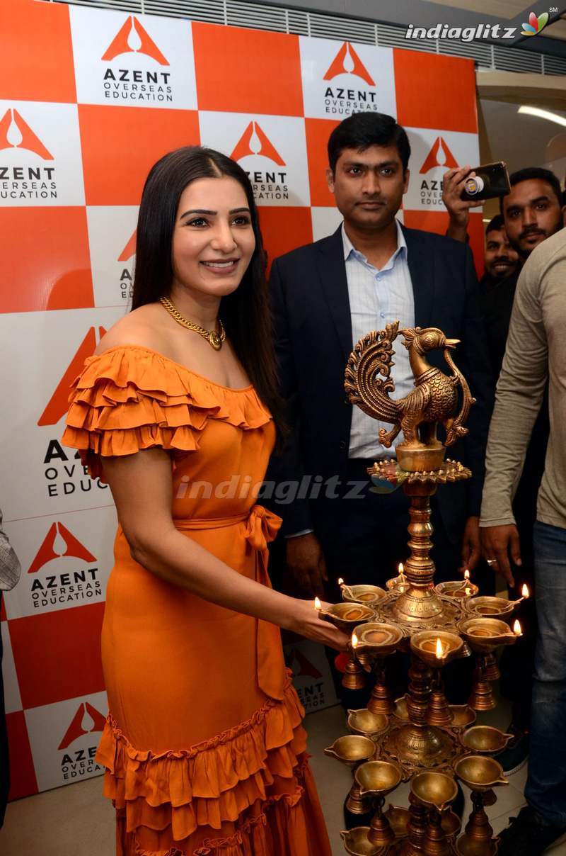 Samantha Launches Azent Overseas Education Center