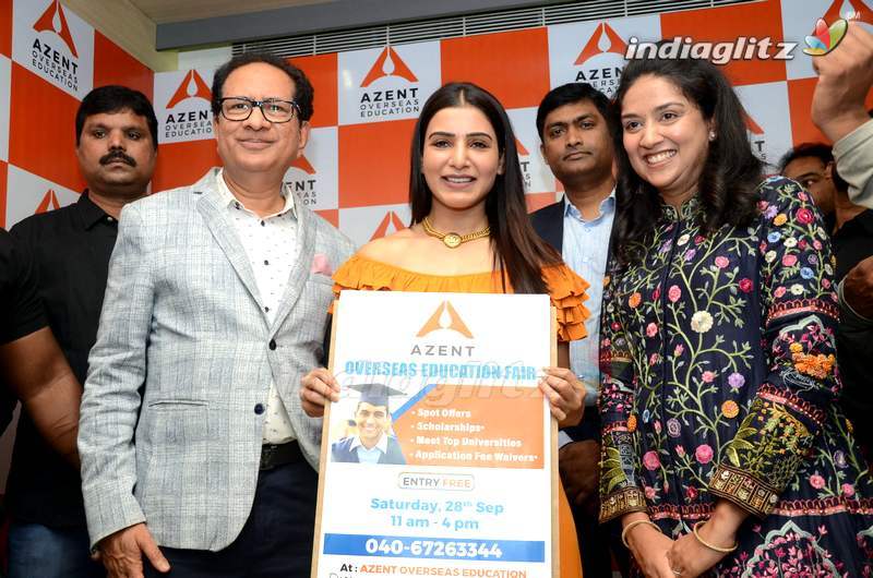 Samantha Launches Azent Overseas Education Center