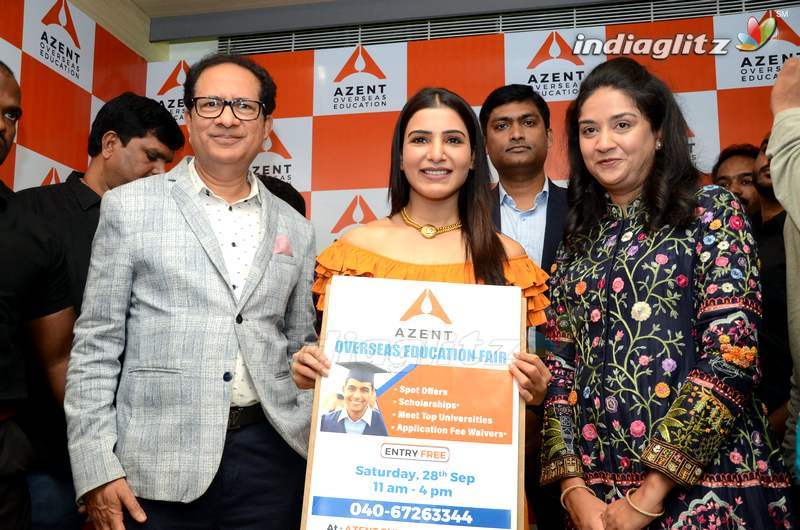 Samantha Launches Azent Overseas Education Center