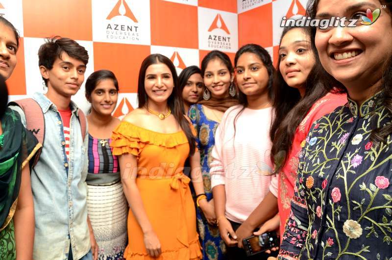 Samantha Launches Azent Overseas Education Center