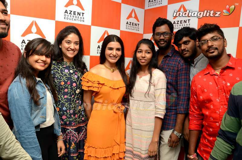 Samantha Launches Azent Overseas Education Center