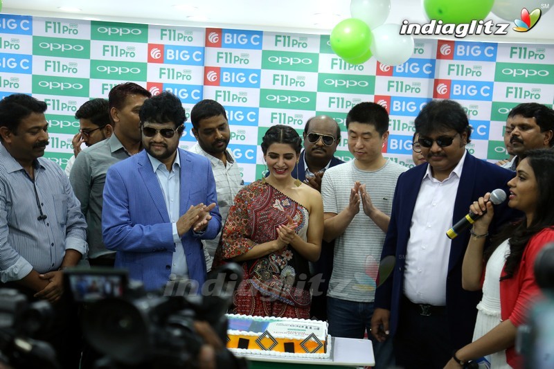 Samantha Launches Oppo F11 Pro @ Bigc In Vijayawada