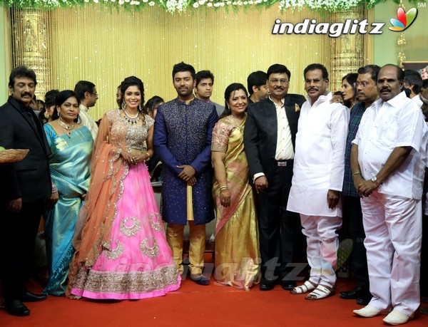 Bhagyaraj's son Shanthan And Keerthi Wedding Reception